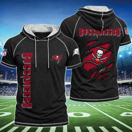Tampa Bay Buccaneers Hooded Short-Sleeve T-Shirt