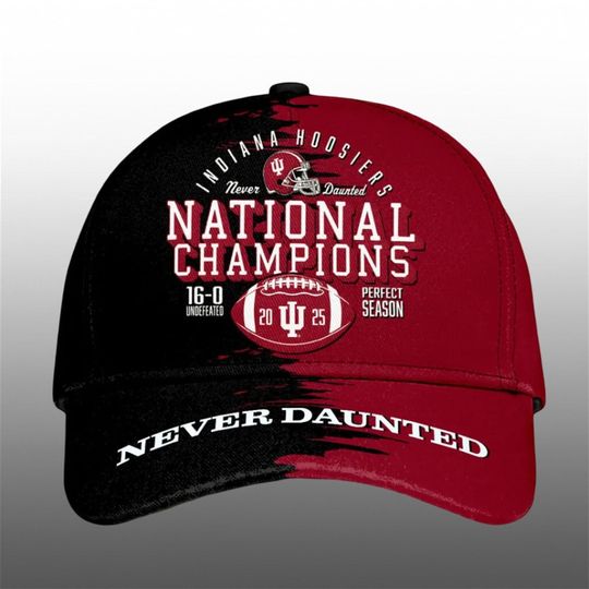 2025 Indiana Football Never Dauntes National Champions Cap