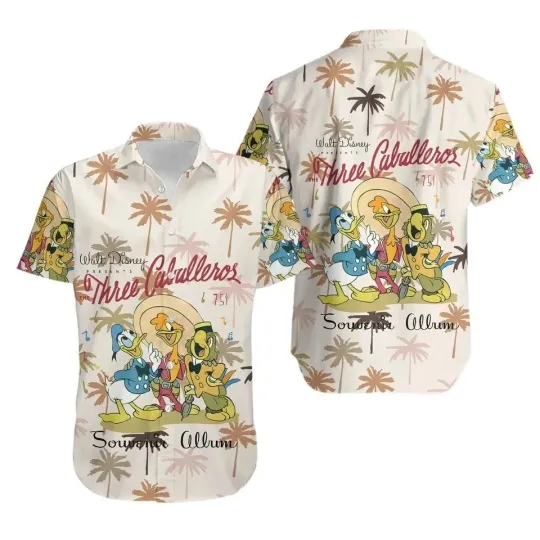 The Three Caballeros Donald Duck Jose Carioca And Panchito Hawaiian Shirt