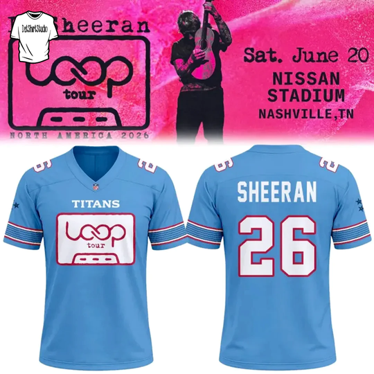 Tennessee Titans x Ed Shee Loop Tour 2026 For Fan Jersey