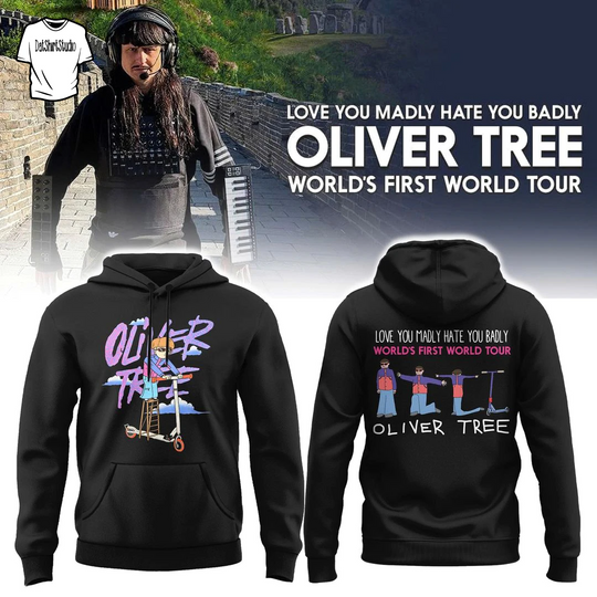 Oliver Tree World’s First World Tour 2026 Special Edition Hoodie