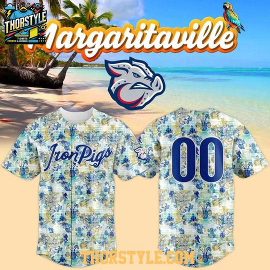 Lehigh Valley IronPigs Margaritaville Night 2026 Pesonalized Baseball Jersey