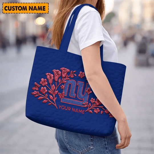 New York Team Giants Quilted Tote Bag