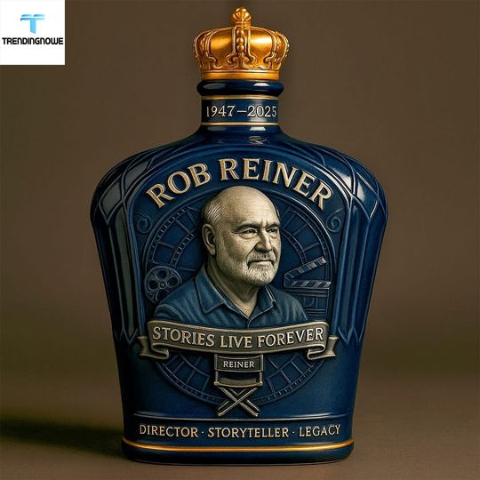 Rob Reiner Stories Live Forever Memorial Decanter Whiskey Bottle 2025