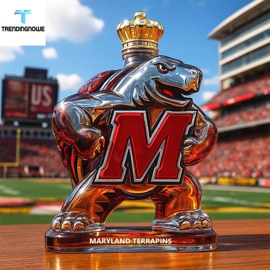 Maryland Terrapins Limited Edition Whiskey Bottle