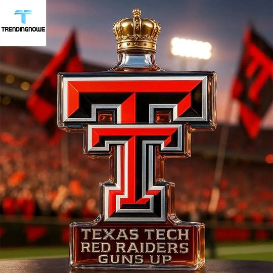 Texas Tech Red Raiders Whiskey Bottle