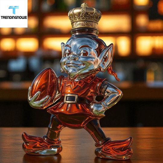 Cleveland Browns Brownie The Elf Whiskey Bottle