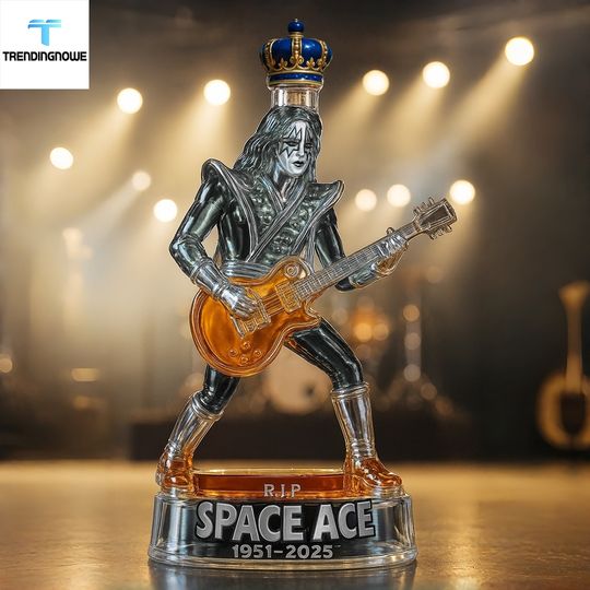 Ace Frehley Space Man Memorial Whiskey Bottle