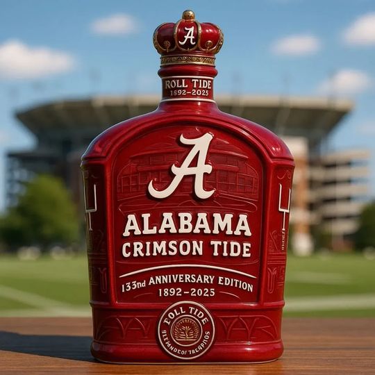Albm Crimson Tide 133Rd Anniversary Whiskey Bottle