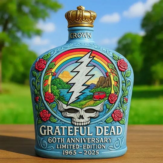 Grateful Dead 60Th Anniversary Whiskey Bottle