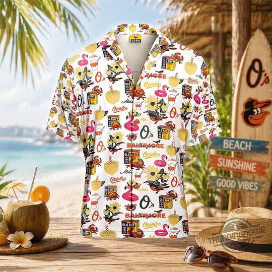 Baltimore Orioles Birdland Hawaiian Shirt