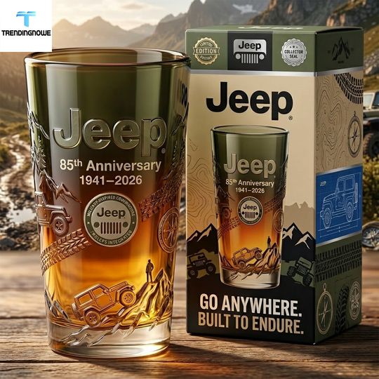 Jeep 85th Anniversary Go Anywhere Collector's Pint Glass