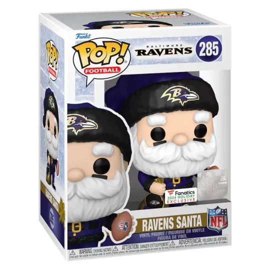 Baltimore Team Ravens Santa Claus Collectible Figures