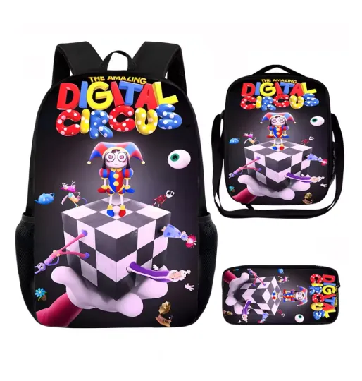 The Amazing Digital Circus Backpack & Bag Set for Kids