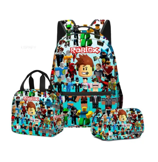Roblox Cartoon Backpack Set for Kids