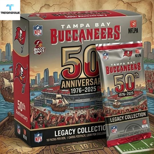 Tampa Bay Buccaneers 50th Anniversary Box Card