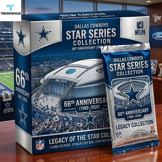 Dallas Cowboys 66th Anniversary Star Series Box Card