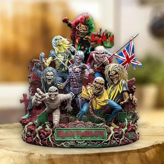 Iron Maiden Shape Acrylic Plaque