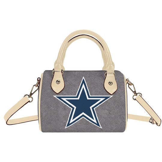 Dallas Cowboys Inspired PU Leather Mini Boston Crossbody Bag