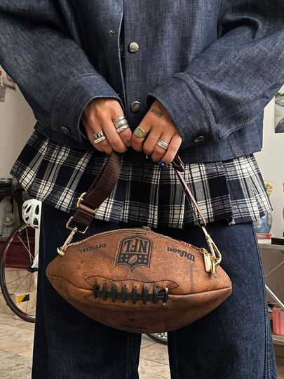 Football Ball Crossbody Bag  Shoulder Bag for Women & Men