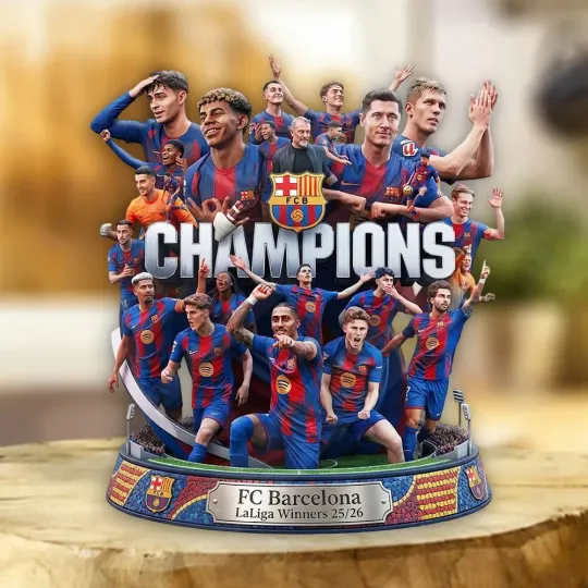 LaLiga Winners 25/26 Shape Acrylic Plaque