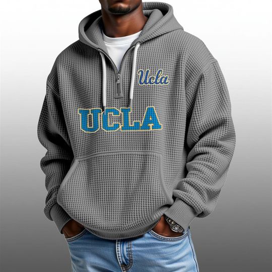 2026 Ucla Bruins Waffle Zip Hoodie