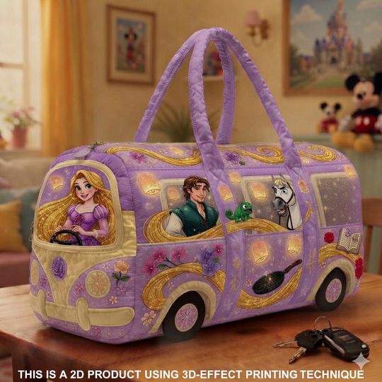 Rapunzel Quilted Duffle Bag - Tangled Princess Travel Bag