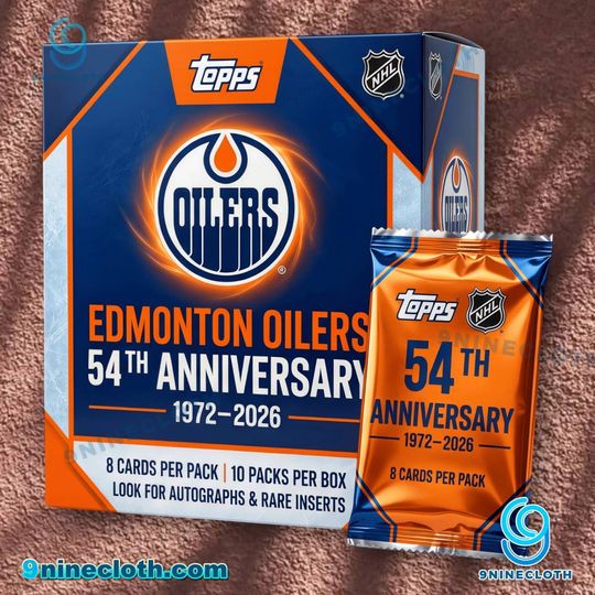 Edmonton Oilers 54th Anniversary Hobby Box Cards