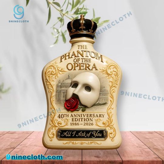 The Phantom Of The Opera 40th Anniversary Whiskey Bottle