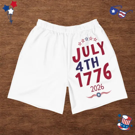 Women's Fourth of July Athletic Shorts — USA 250th Anniversary