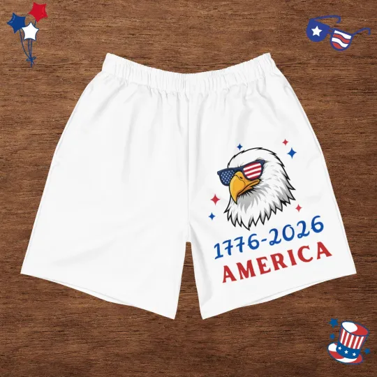 USA 4th of July Women's Athletic Shorts