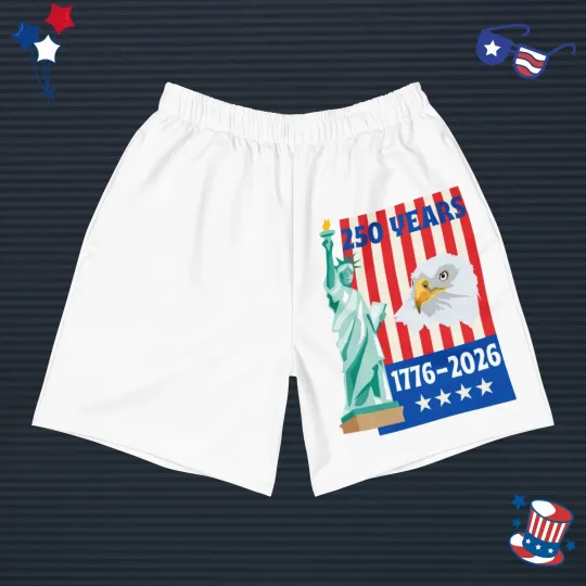 Women's Fourth of July 250th Anniversary Athletic Shorts