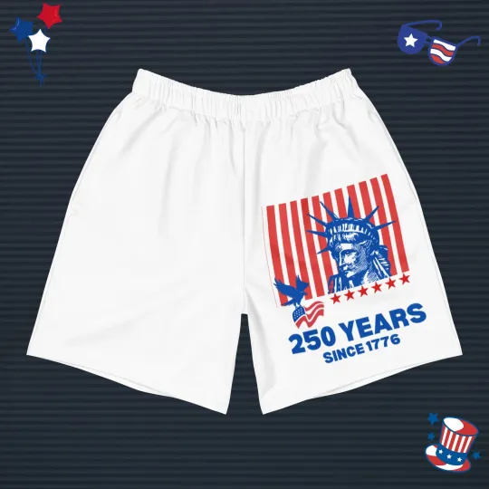 Women's Athletic Shorts - USA Fourth of July 250th Anniversary