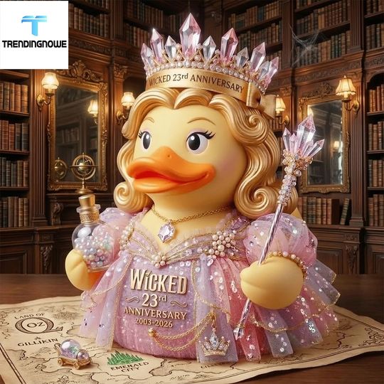 Wicked Glinda 23Rd Anniversary Commemorative Resin Duck 2026