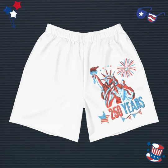 USA Fourth of July 250th Anniversary Women's Athletic Shorts