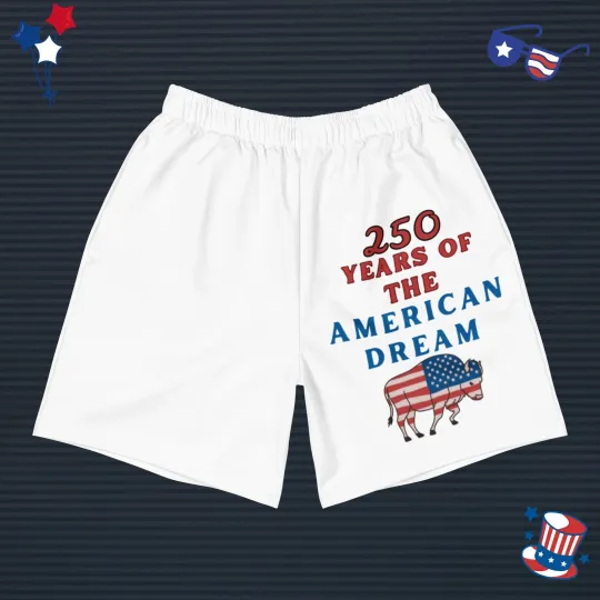 USA 4th of July Women's Athletic Shorts - Patriotic 250th Anniversary Edition