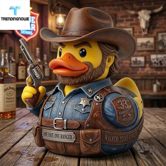 Walker Texas Chuck Norris Limited 33Rd Anniversary Ranger Resin Duck