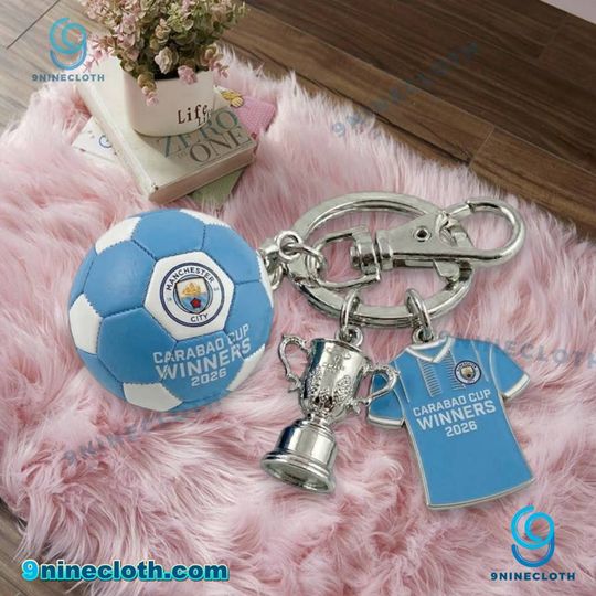 Manchester City Carabao Cup Winners 2026 Acrylic Keychain