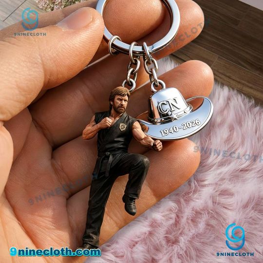 Chuck Norris 1940-2026 Memorial Acrylic Keychain