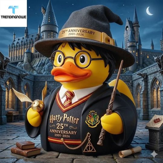 Harry Potter 25Th Anniversary Commemorative Resin Duck