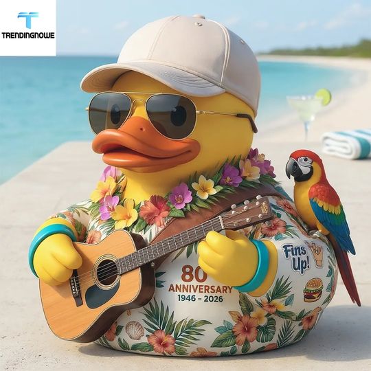 Jimmy Buffett 80Th Anniversary 2026 Tropical Tribute Resin Duck