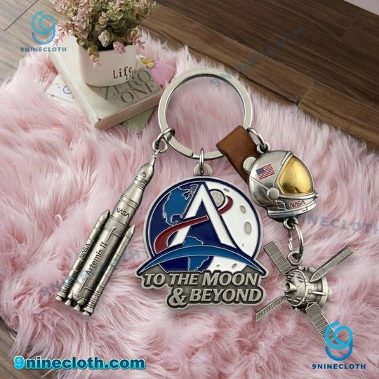 Artemis II To The Moon And Beyond Keychain