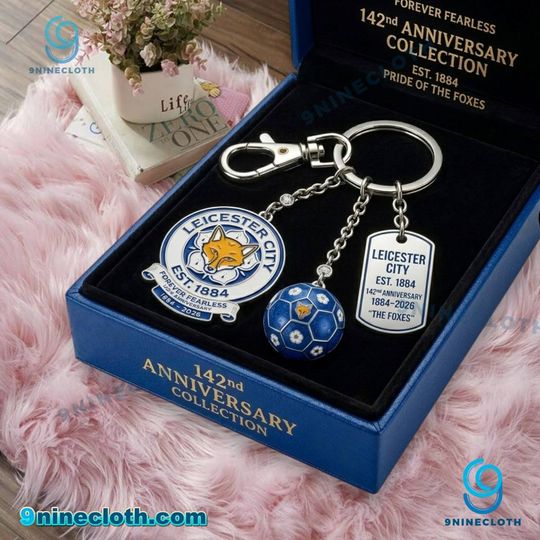 Leicester City F.C. 142nd Anniversary Keychain
