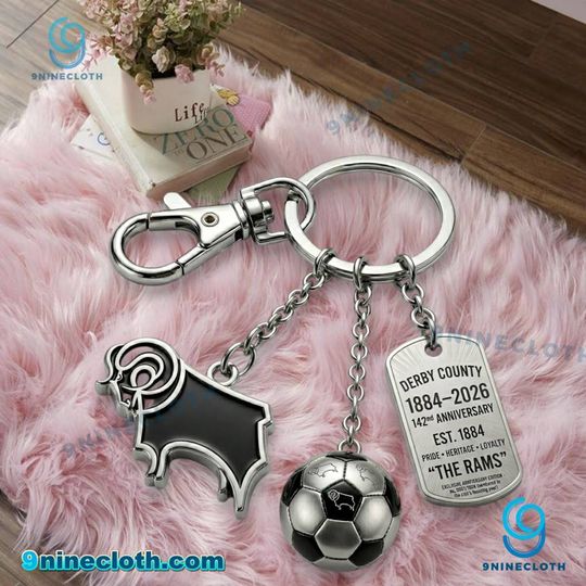Derby County 142nd Anniversary Keychain