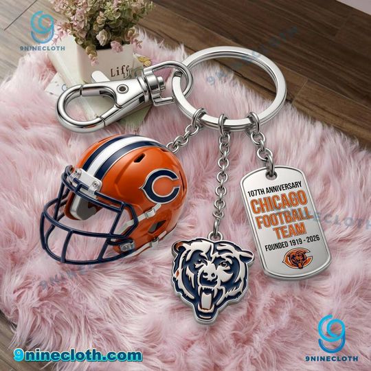 Chicago Bears 107th Anniversary Keychain
