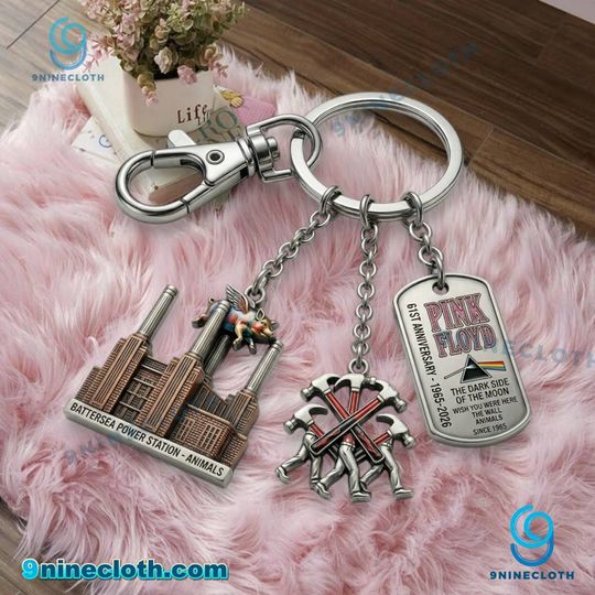 Pink Floyd 61st Anniversary 1965-2026 Keychain