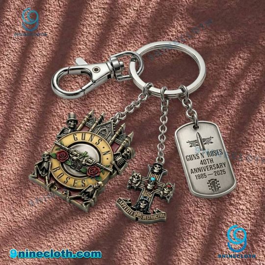 Guns N’ Roses 40th Anniversary Commemorative Keychain