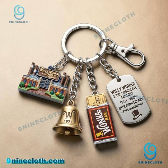 Willy Wonka & The Chocolate Factory 55th Anniversary Keychain