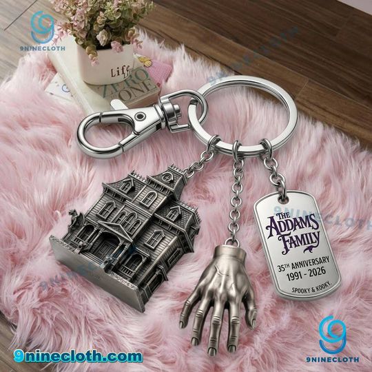 The Addams Family 35th Anniversary Keychain