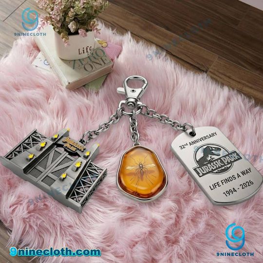 Jurassic Park 32nd Anniversary Finds A Way Keychain